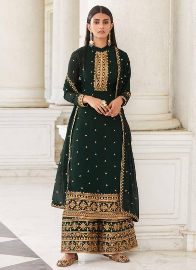 AASHIRWAD PANKHUDI Festive Wear Real Georgette With Heavy Embroidery Work Salwar Suit Collection